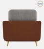 Montez Velvet 1 Seater Sofa in Brown & Beige Colour