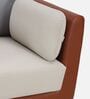 Montez Velvet 1 Seater Sofa in Brown & Beige Colour Montez Velvet 1 Seater Sofa in Brown & Beige Colour