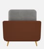 Montez Velvet 1 Seater Sofa in Brown & Beige Colour