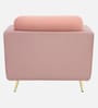 Montez Velvet 1 Seater Sofa in Clay Blush Colour