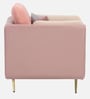 Montez Velvet 1 Seater Sofa in Clay Blush Colour
