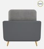 Montez Velvet 1 Seater Sofa in Grey & Beige Colour