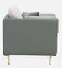 Montez Velvet 1 Seater Sofa in Olive Clay Colour
