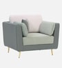 Montez Velvet 1 Seater Sofa in Olive Clay Colour