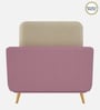 Montez Velvet 1 Seater Sofa in Pink & Beige Colour