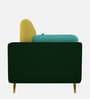 Montez Velvet 1 Seater Sofa in Turquoise & Green Colour