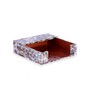 Monther of Pearl Brown  Wood Tissue Holder