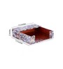 Monther of Pearl Brown  Wood Tissue Holder
