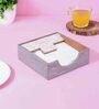 Monther of Pearl Silver White Wood Tissue Holder