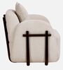 Monza Fabric Lounge Chair in Beige Colour
