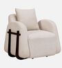 Monza Fabric Lounge Chair in Beige Colour