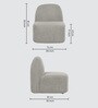 Moon Comfy Chair In White Colour