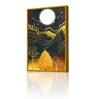 Moon Multicolour Engineered Wood Framed Canvas Wall Painting