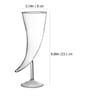 Moon Shape 500 Ml Borosilicate Glass (Set Of 2) Cocktail Glasses