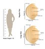 Moon Shape Designer Wooden Wall Shelf
