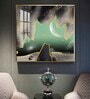 Moonbeam Majesty Glass Finish Square Wall Art
