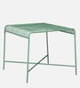 Mooney Metal Outdoor Table Set with Bench in Olive Green Colour