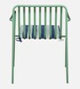 Mooney Metal Outdoor Table Set with Bench in Olive Green Colour