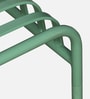 Mooney Metal Outdoor Table Set with Bench in Olive Green Colour