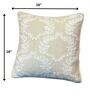 Moonflower 100% Cotton 16X16 Inches Embroidered Cushion Cover
