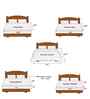Moonlight Jade Step Design 300 TC 100% Cotton King Size Fitted Bed Sheet With 2 Pillow Covers