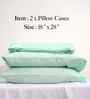 Moonlight Jade Step Design 300 TC 100% Cotton King Size Fitted Bed Sheet With 2 Pillow Covers