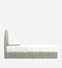 Moonrise Boucle Kids Toddler Bed With Hydraulic Storage In Cream Colour