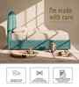 Moonrise Boucle Kids Twin Bed With Box Storage In Green Colour Moonrise Boucle Kids Twin Bed With Box Storage In Green Colour