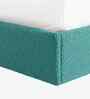 Moonrise Boucle Kids Twin Bed With Hydraulic Storage In Green Colour