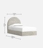 Moonrise Kids Twin Bed In Cream Colour