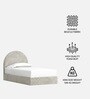 Moonrise Kids Twin Bed In Cream Colour