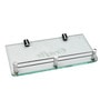 Krm Decor Metallic Brass & Glass Bath Storage 1 Pc