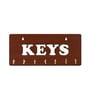 Modern Brown Engineered Wood 7 Hooks Key Holder