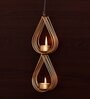 Mordern Gold Aluminium (Set of 2) Tea Light Holder