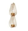 Mordern Gold Aluminium (Set of 2) Tea Light Holder