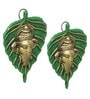 Mordern Green Metal (Set of 2) Wall Arts