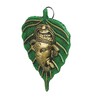Modern Green Metal Ganesha Wall Art