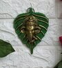 Modern Green Metal Ganesha Wall Art