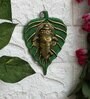 Modern Green Metal Ganesha Wall Art