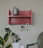Mordern Mahogny Engineered wood 4 Hooks Key Holder