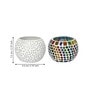 Mordern Multicolor Glass (Set of 2) Tea Light Holder