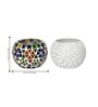 Mordern Multicolor Glass (Set of 2) Tea Light Holder