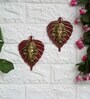 Mordern Red Metal (Set of 2) Wall Arts