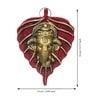 Modern Red Metal Ganesha