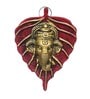 Modern Red Metal Ganesha