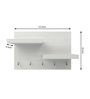 Mordern White Mapple Engineered wood 5 Hooks Key Holder