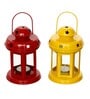 Mordern Yellow Iron (Set of 2) Hanging Tea Light Holder