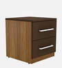 Morf Bed Side Table in Dark Brown Finish
