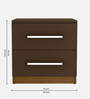 Morf Bed Side Table in Dark Brown Finish