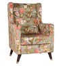 Morgen Wing Chair with Ottoman in Multi Colour